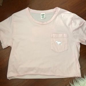 PINK pink crop top